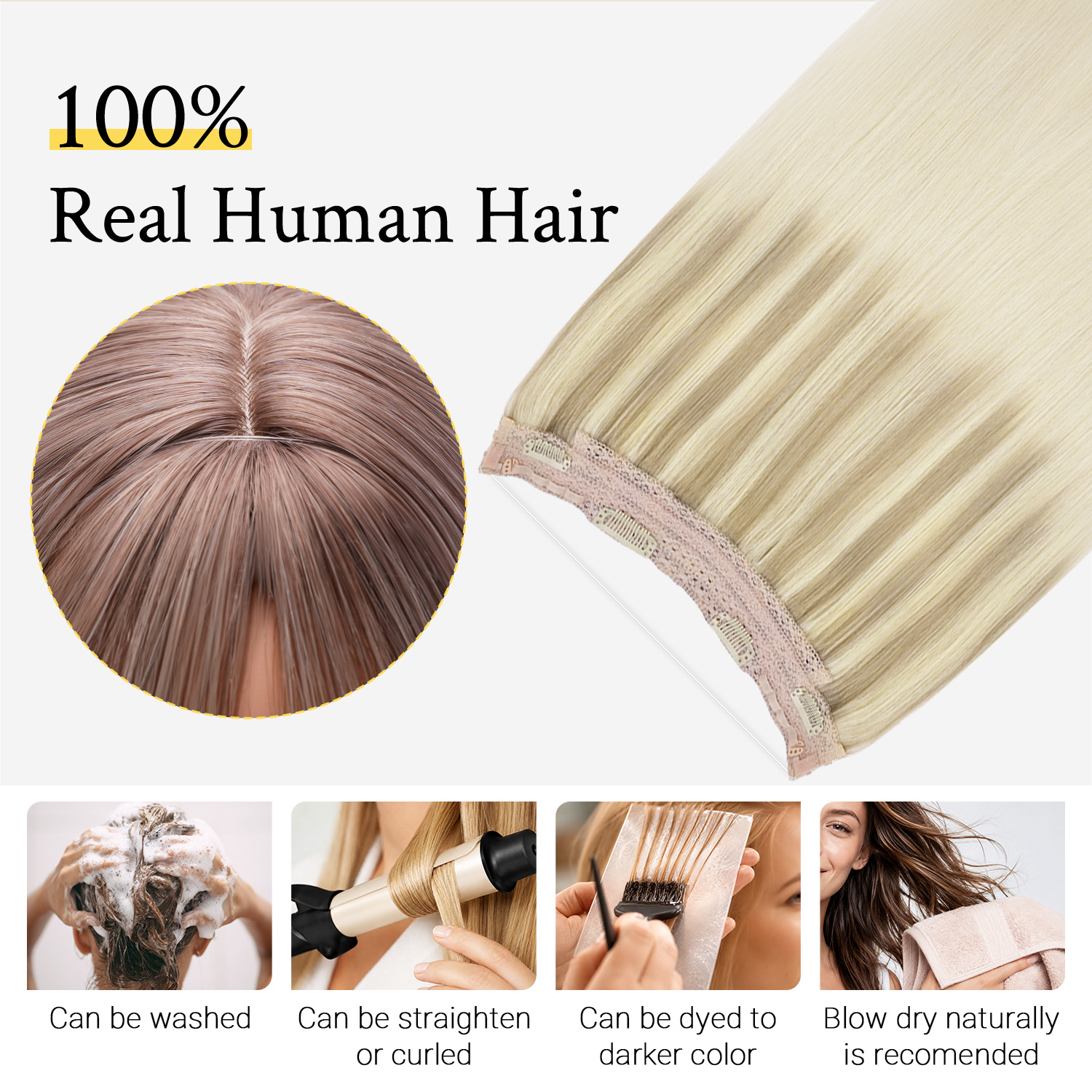 Sunmofavo Wire Halo Hair Exten - огляд і ціна Tippet Line