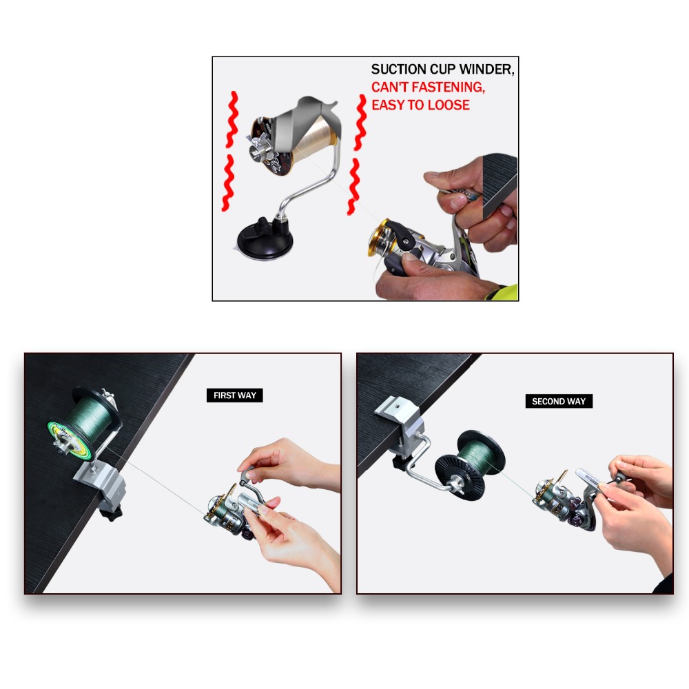 1pcs Portable Aluminum Fishing - огляд і ціна Fishing Line Winder