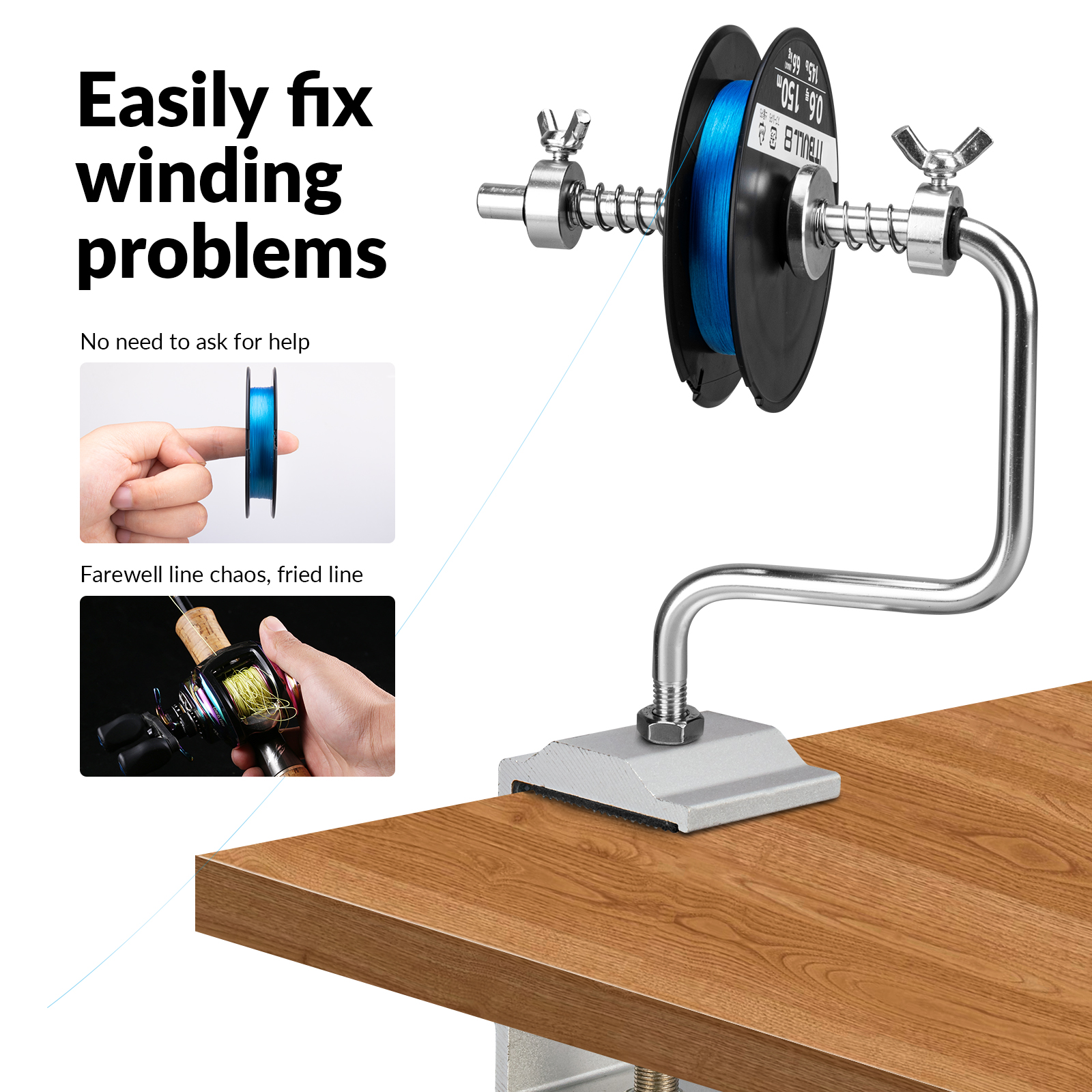 1pcs Portable Aluminum Fishing - огляд і ціна Fishing Line Winder