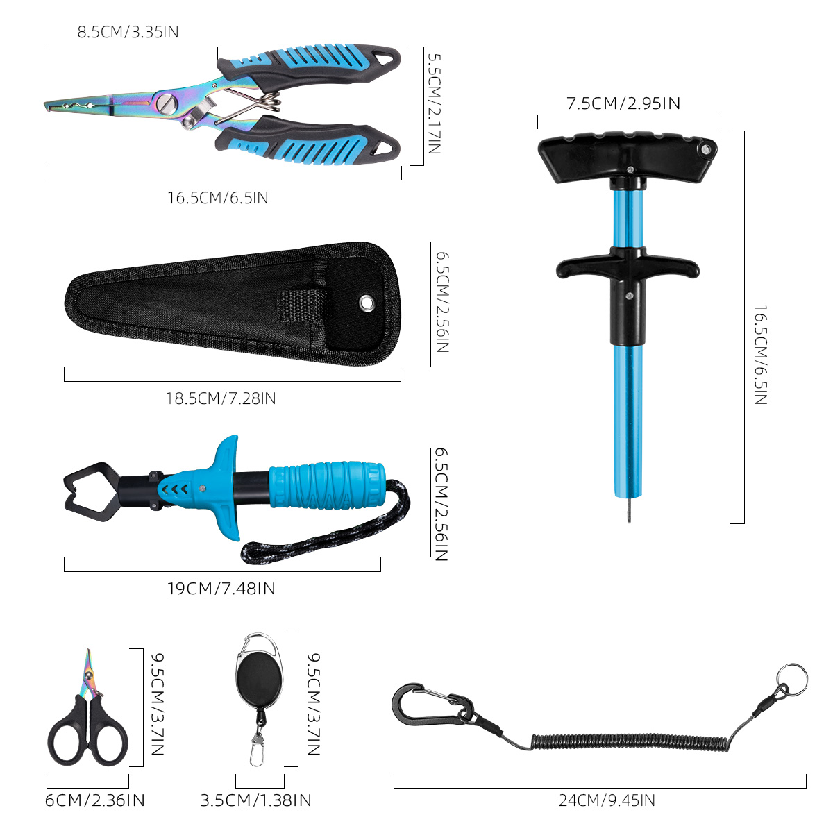 7-piece fishing tool set, prof - огляд і ціна Freshwater Line