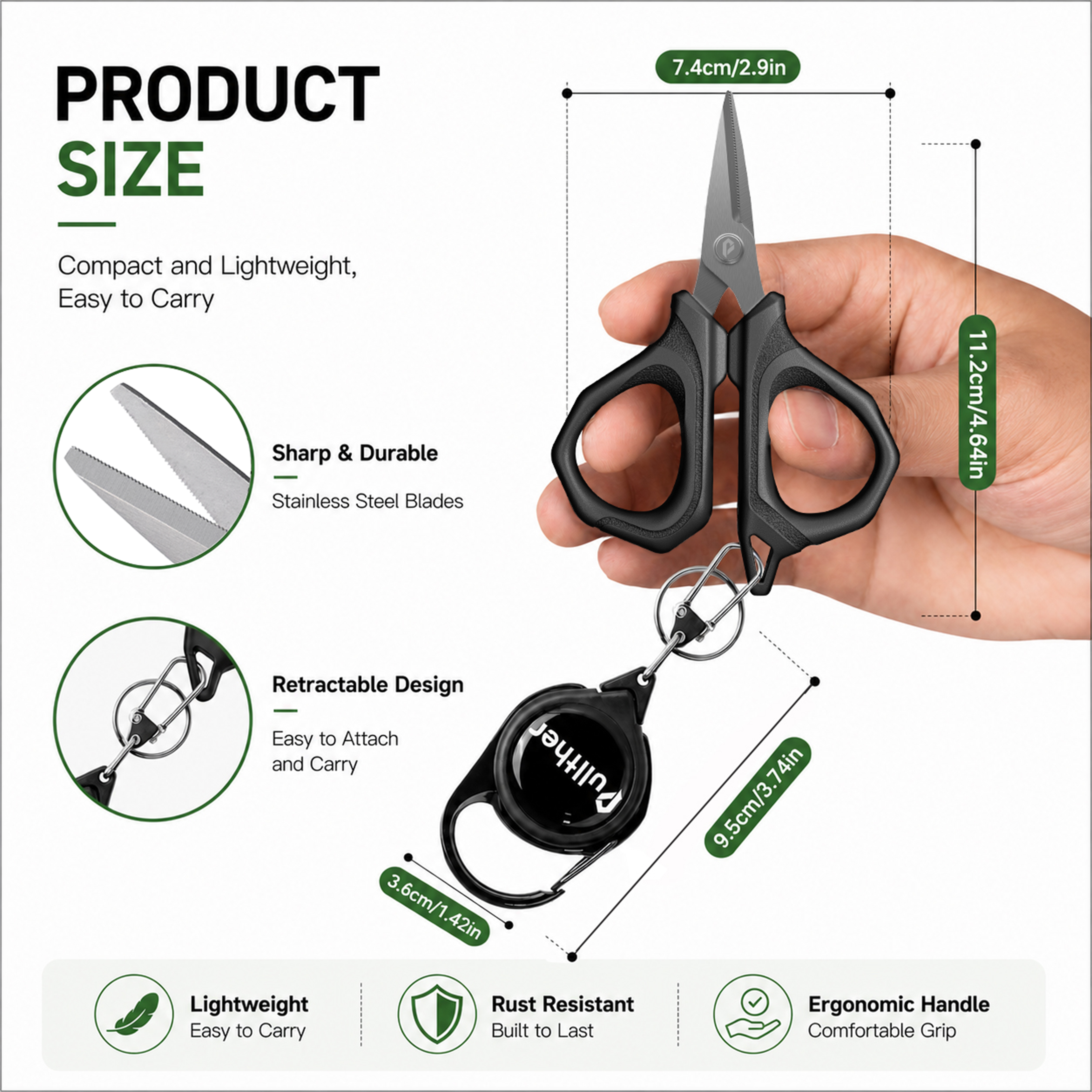 Fishing Scissors Stainless Ste - огляд і ціна Fishing Line Cutter