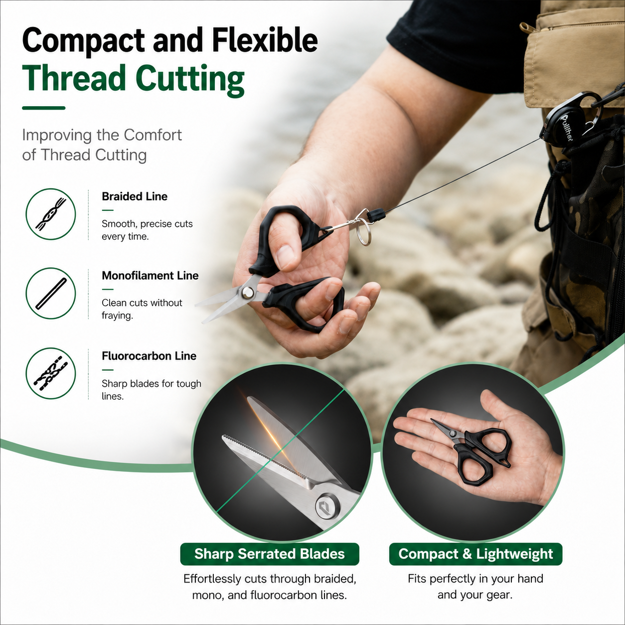 Fishing Scissors Stainless Ste - огляд і ціна Fishing Line Cutter