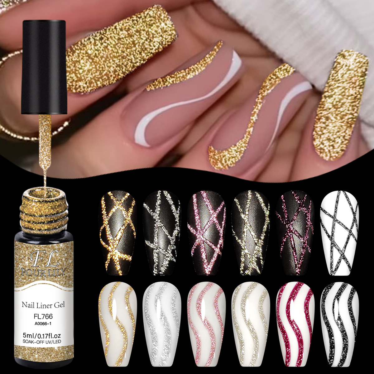 Gold Silver Reflective Glitter - огляд і ціна Copolymer Line