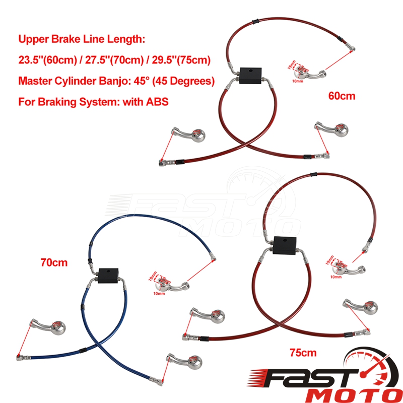 Motorcycle Brake Line Kit ABS  - огляд і ціна Braided Line