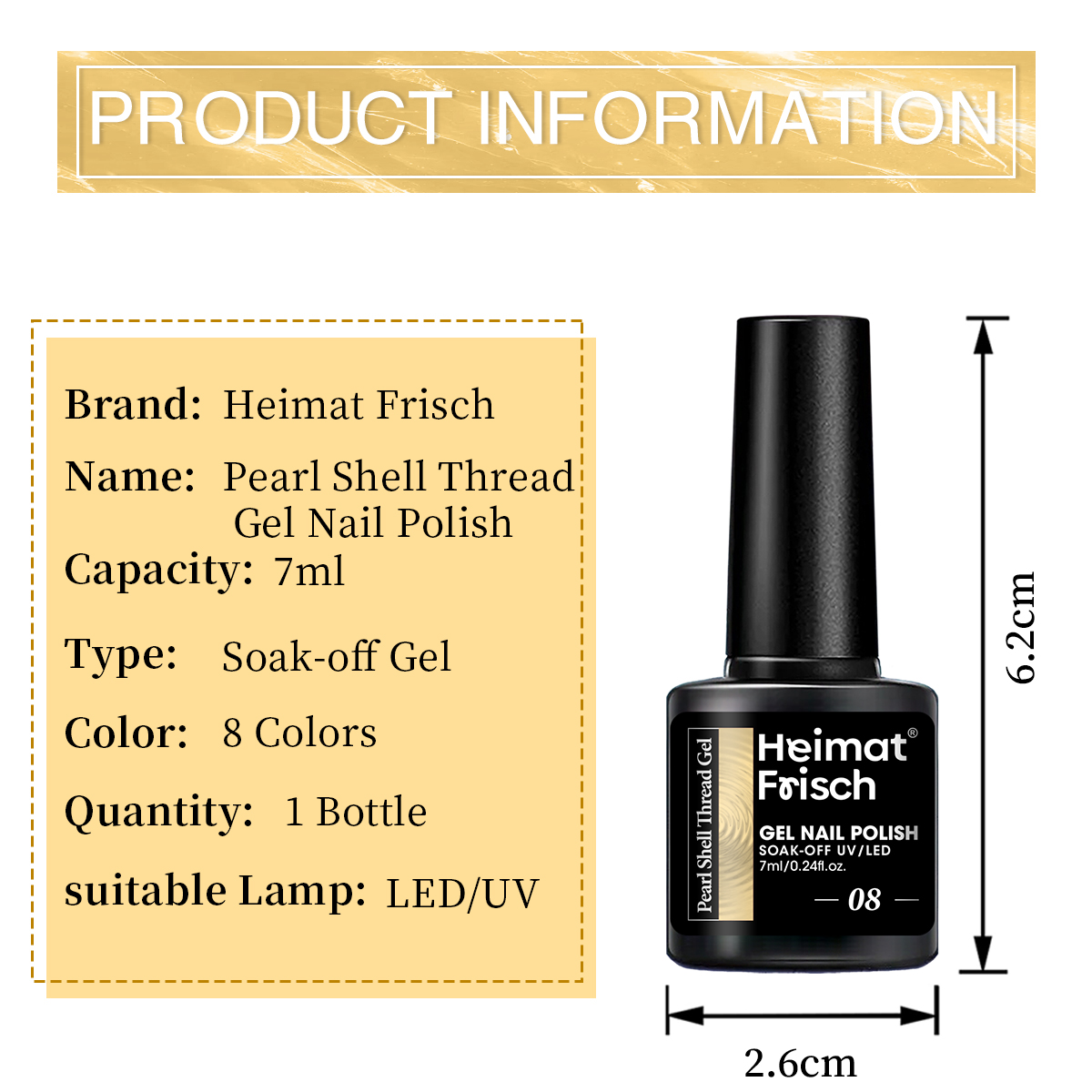 1 piece of shell line gel nail - огляд і ціна Copolymer Line